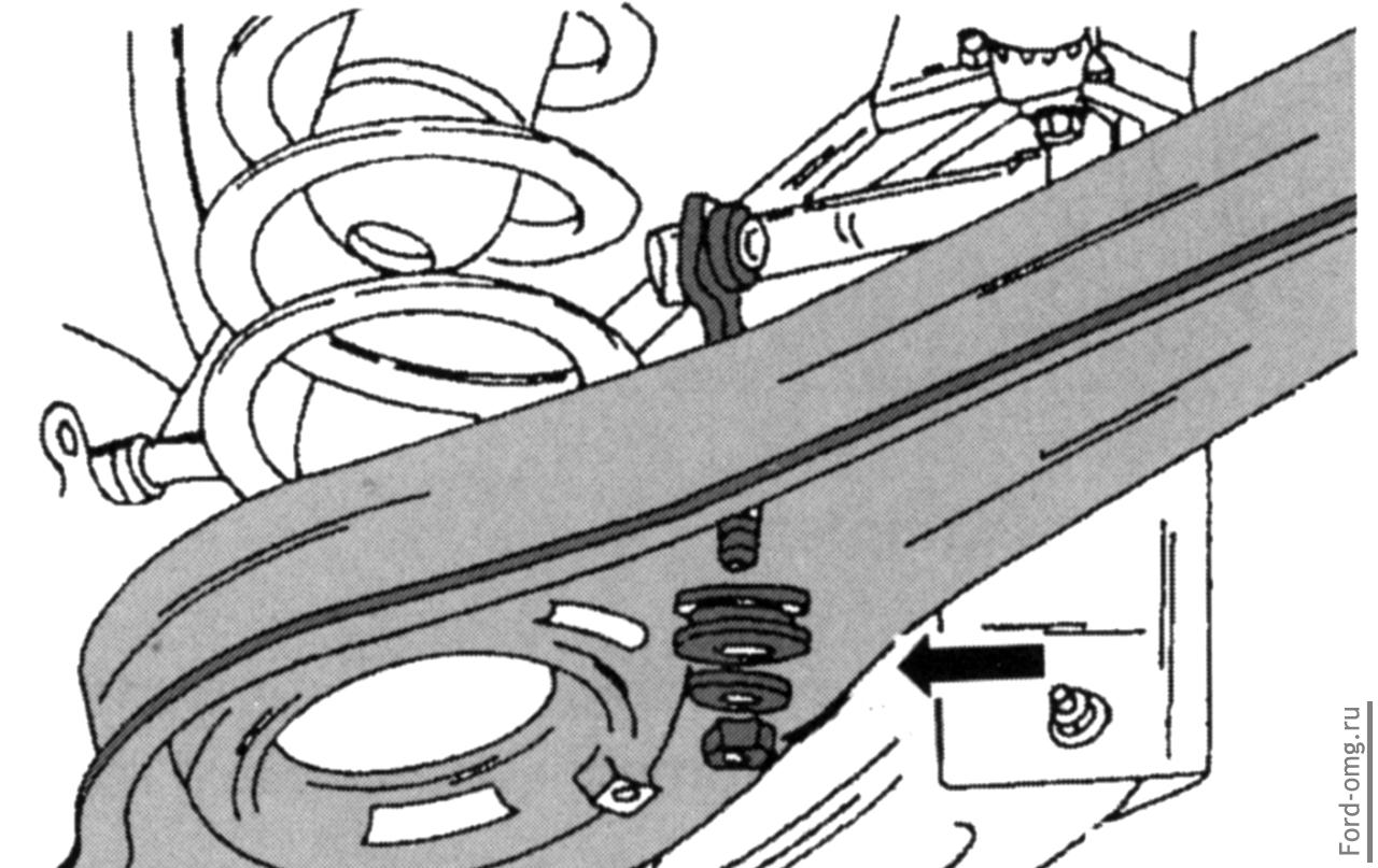 13.2.2. Снятие и установка поперечного рычага и витых пружин