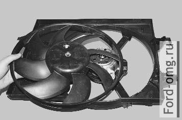 Снятие и установка электровентилятора радиатора системы охлаждения