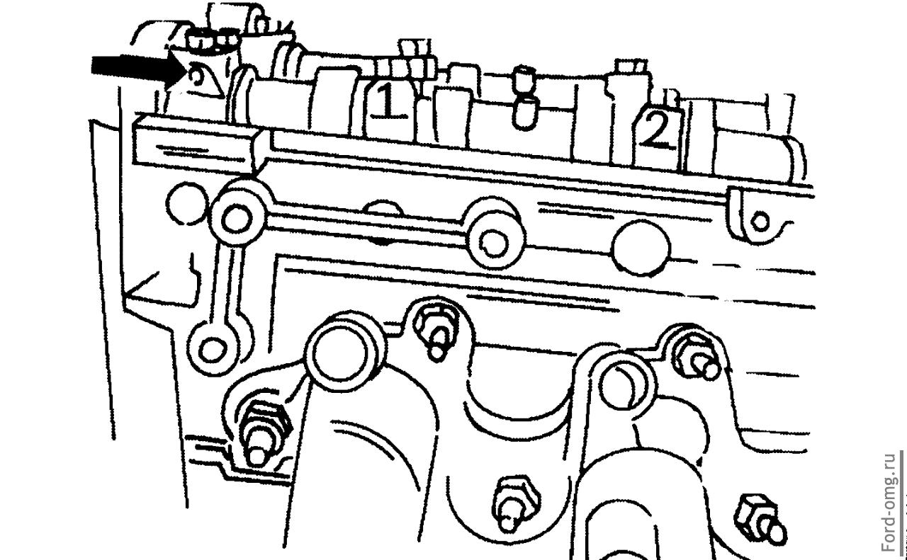 2.12.2. Снятие и установка распределительных валов