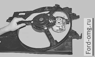 Снятие и установка электродвигателя вентилятора радиатора системы охлаждения
