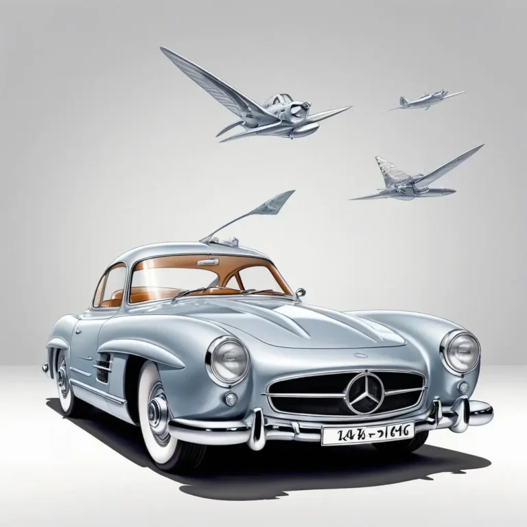 Mercedes-Benz 300SL: крылья-двери и впрысковый мотор в 1954 году
