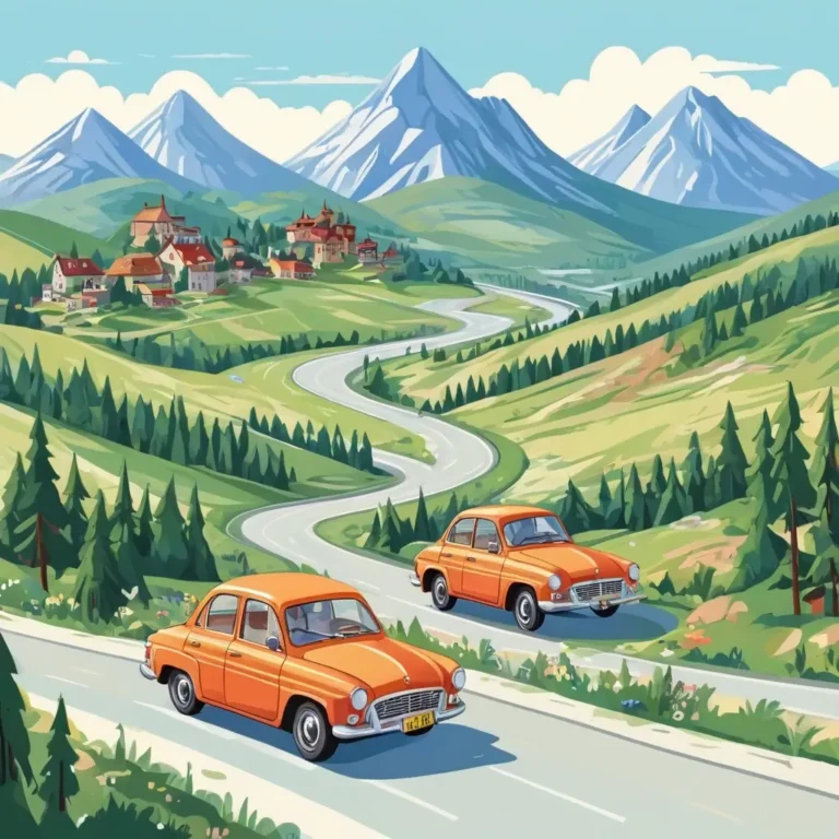 Самара и Жигулёвские горы на машине